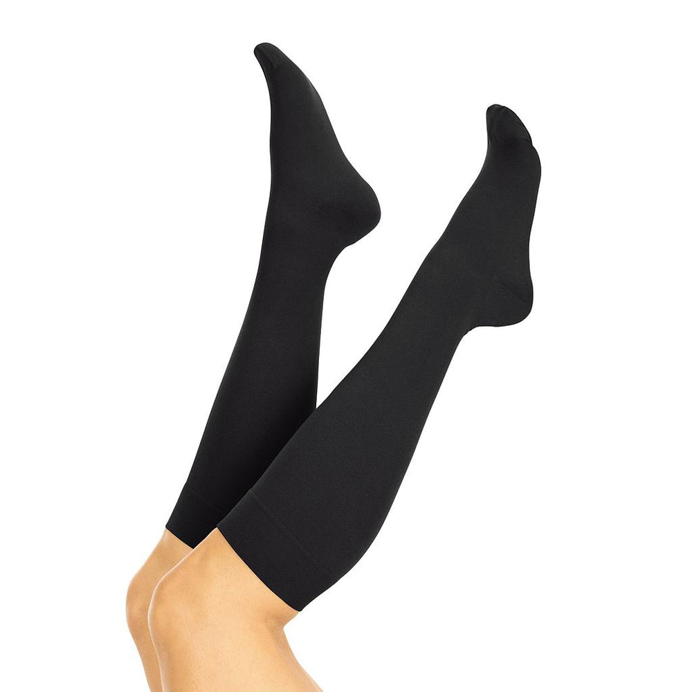 Zippered Knee High Compression Stockings 15-20mmHg