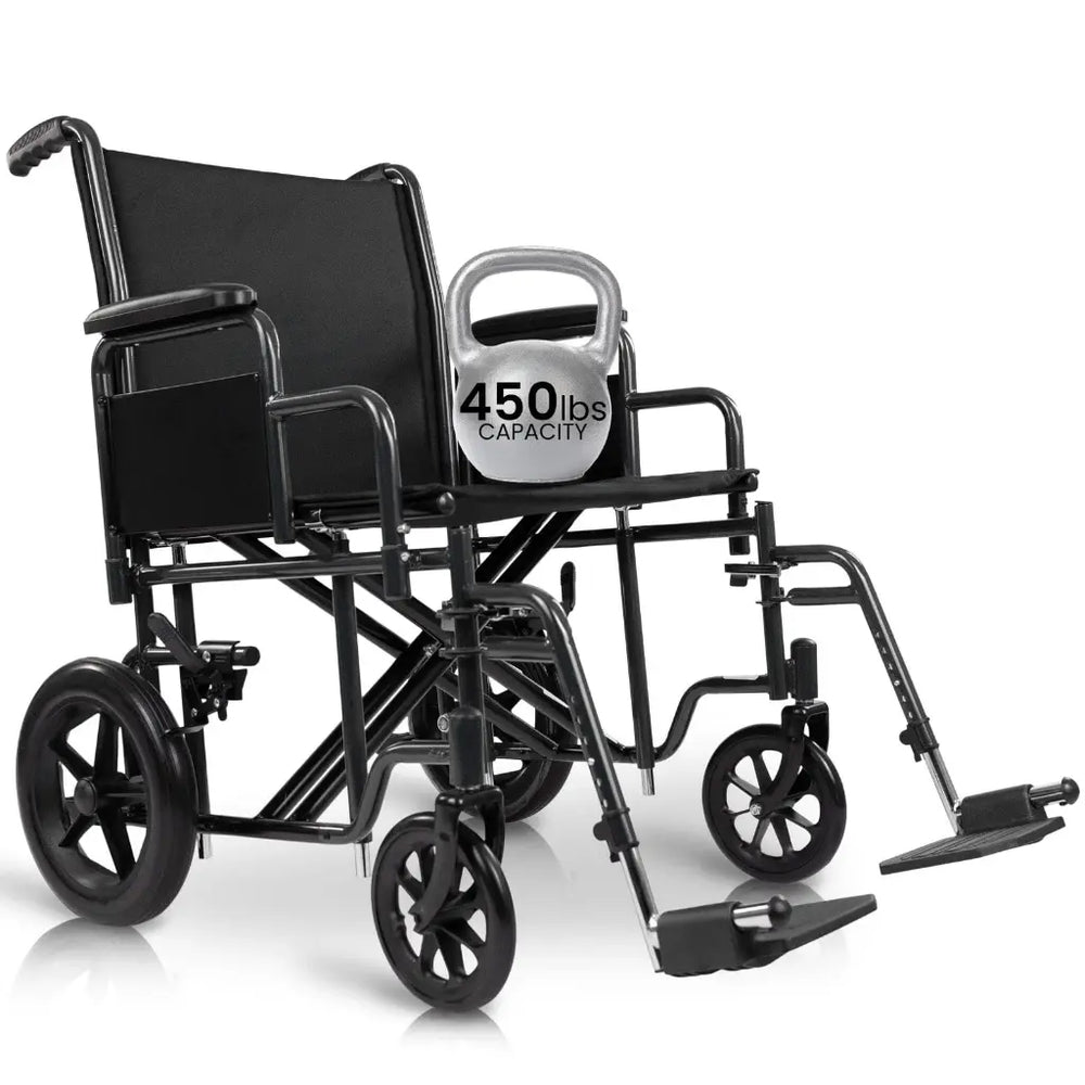 Bariatric Transport Wheelchair (22'')
